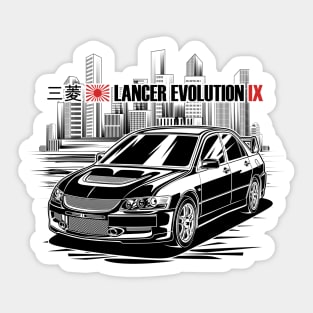 Lancer Evolution IX - Black Print Sticker